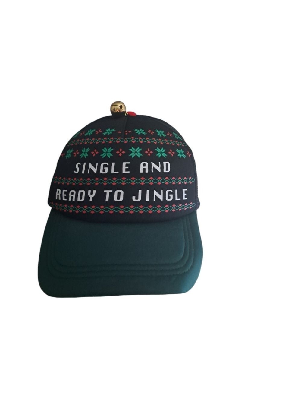 Single and Ready to Jingle bells adjustable snap back cap Christmas Holiday OS